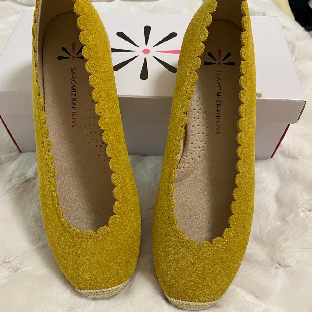 Isaac Mizrahi Live! suede Espadrilles